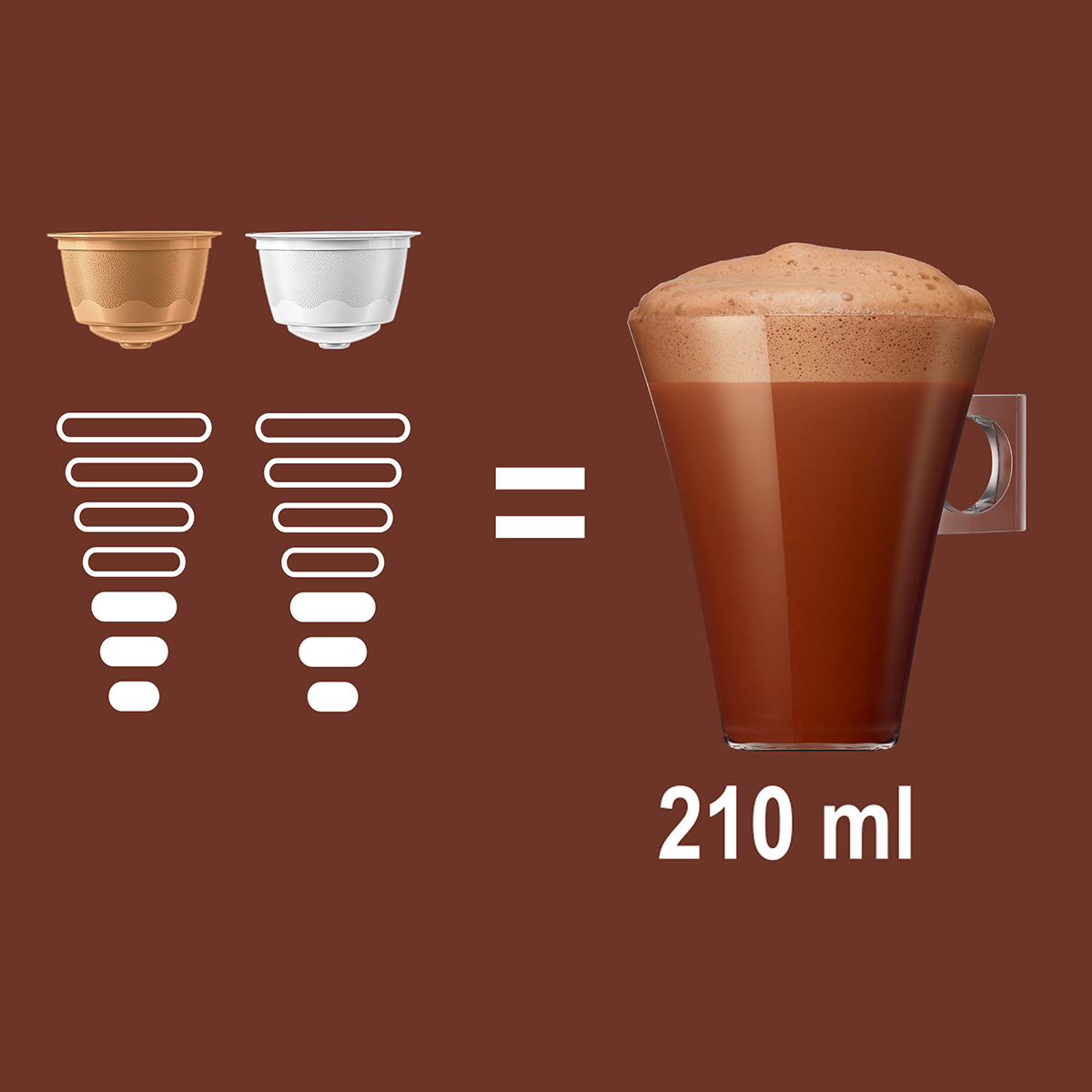 Chocolate Chococcino Dolce Gusto, 16 cápsulas