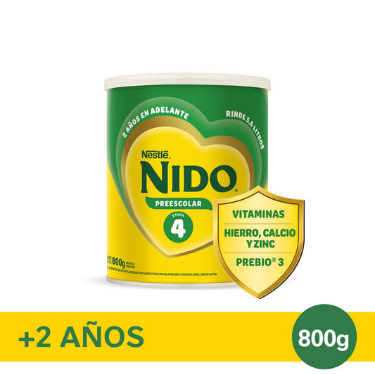 NIDO® 4 Leche Infantil en Polvo con Prebio3 Realidad Aumentada - Lata x 800gr