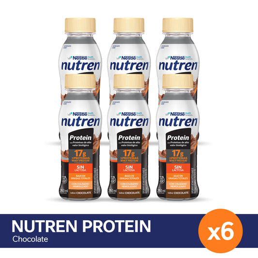 ¡Pack x6! Nutren Protein RTD 260ml Sabor Chocolate