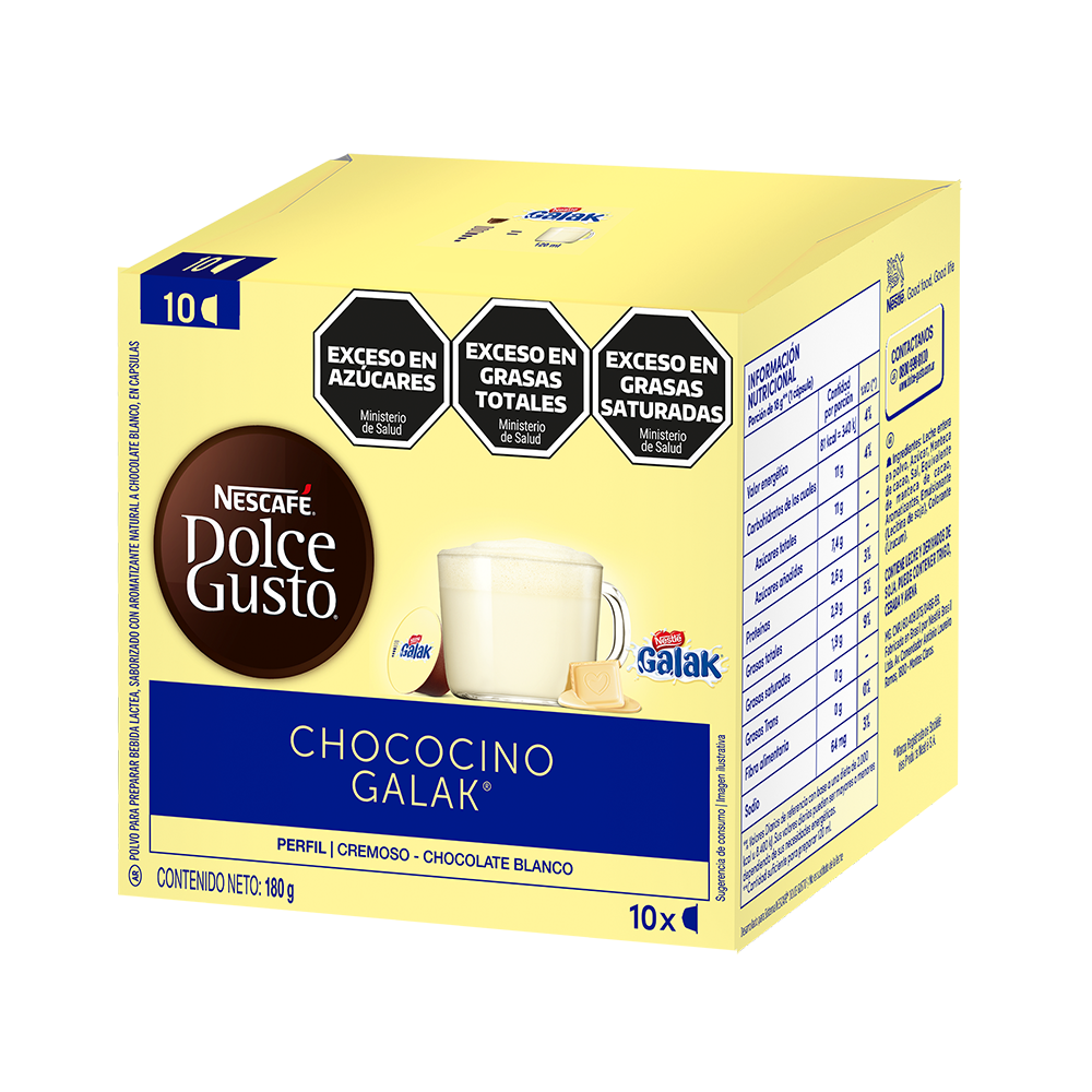 Cápsulas de Chocolate NESCAFÉ® Dolce Gusto® Galak - x 10 Cápsulas