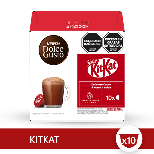 Cápsulas de Chocolate NESCAFÉ® Dolce Gusto® KitKat - x 10 Cápsulas