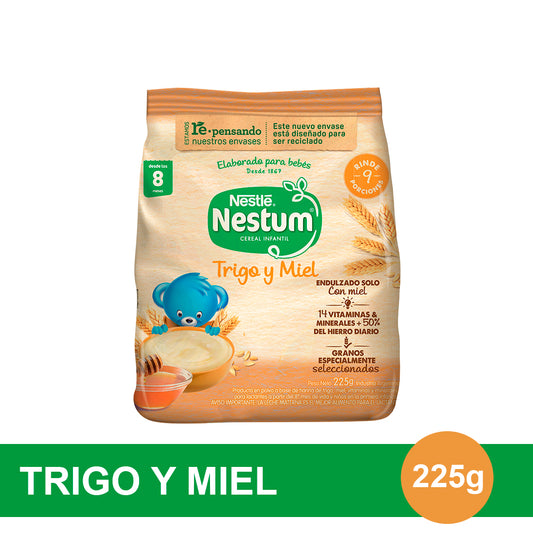 NESTUM® Cereal Infantil Sabor Trigo y Miel - Flowpack x 225gr