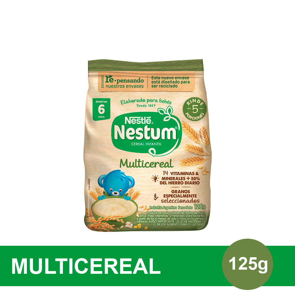 NESTUM® Cereal Infantil Sabor Multicereal - Flowpack x 125gr