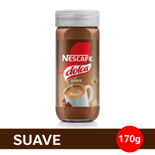 Café Instantáneo NESCAFÉ® Dolca® Suave - Frasco x 170gr