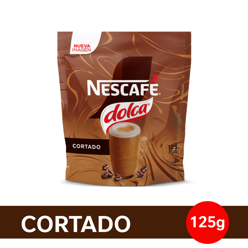 Café Instantáneo NESCAFÉ® Dolca® Mixes Cortado - Doypack x125gr