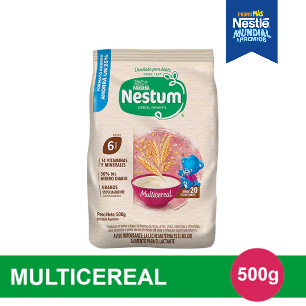 NESTUM® Cereal Infantil Sabor Multicereal - Globalpack x 500gr