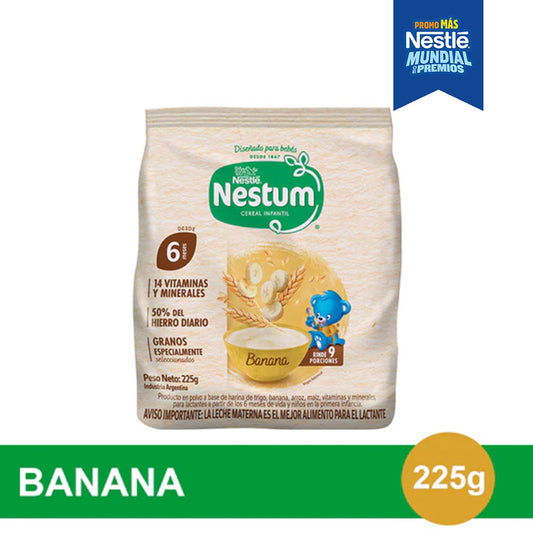 NESTUM® Cereal Infantil Banana - Flowpack x 225gr