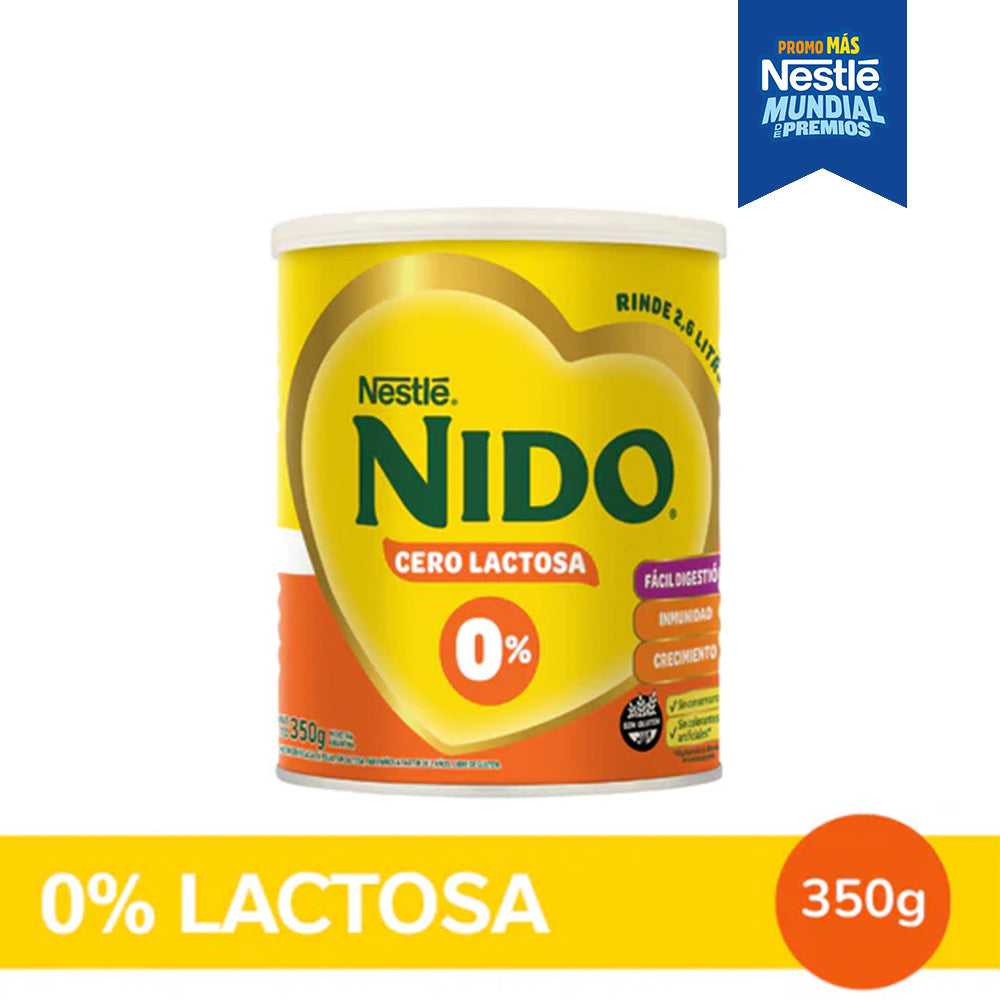 NIDO® Realidad Aumentada Leche Infantil con 0% Lactosa - Lata x 350gr