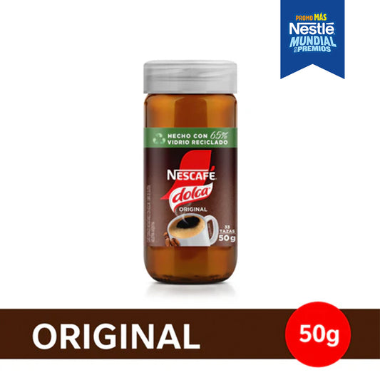 Café Instantáneo NESCAFÉ® Dolca® - Frasco x50gr