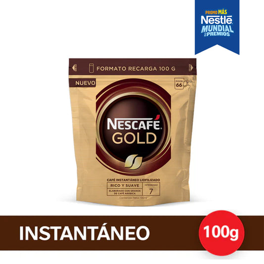 Café Instantáneo NESCAFÉ® Gold - Doypack x100gr