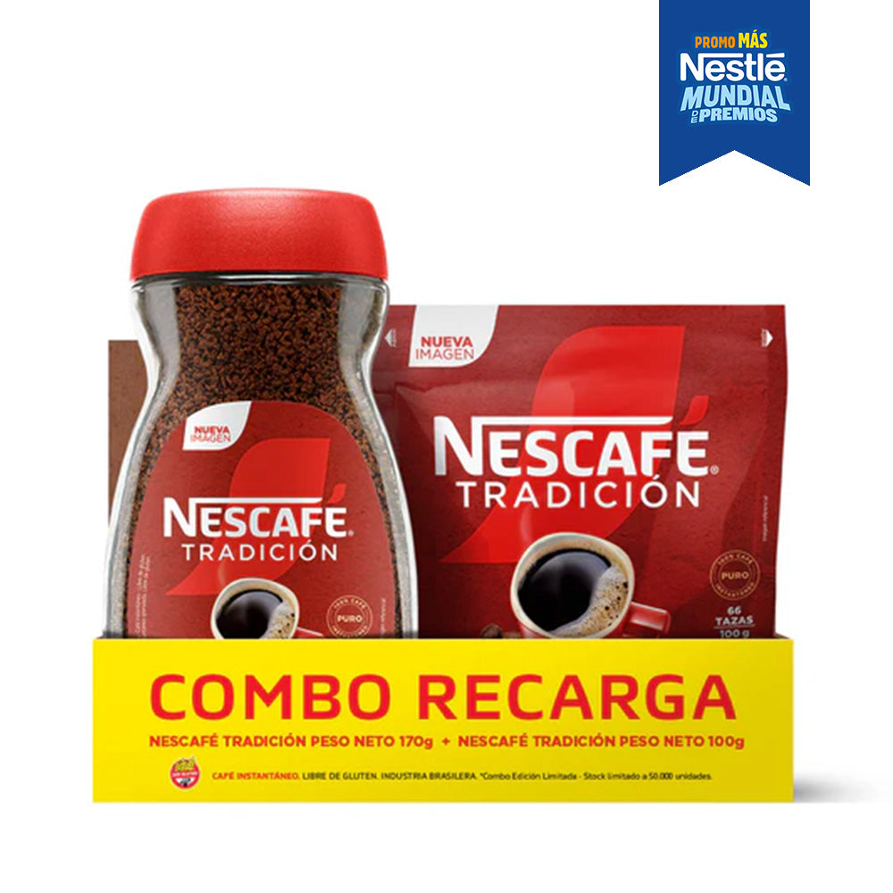¡Combo NESCAFÉ® Tradición Recarga!