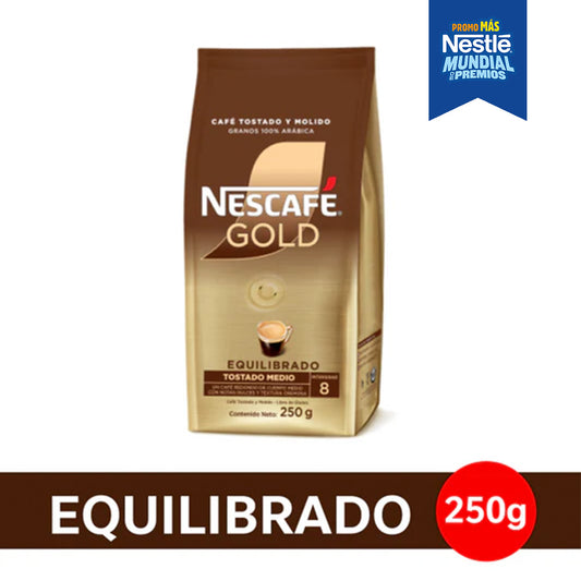 Café Tostado y Molido  NESCAFÉ® Gold Equilibrado - Softpack x 250gr