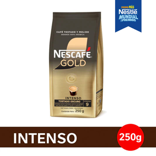 Café Tostado y Molido NESCAFÉ® Gold Intenso - Softpack x 250gr