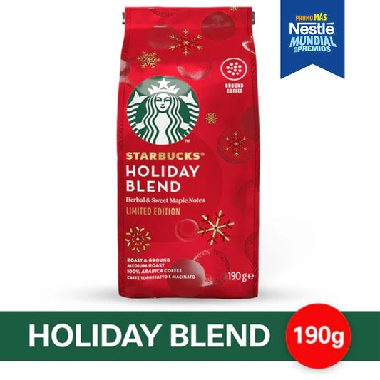 Café Tostado y Molido STARBUCKS® Holiday Blend - Softpack x 190gr