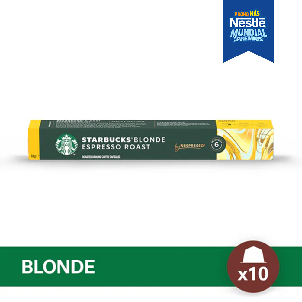 Cápsulas de Café STARBUCKS®  Nespresso® Blonde Espresso x 10 Cápsulas