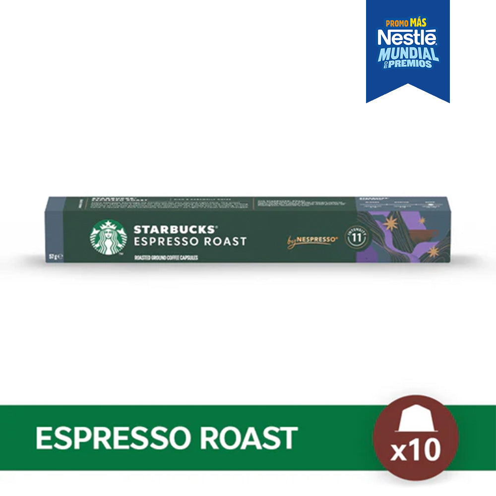 Cápsulas de Café STARBUCKS® Nespresso® Espresso Roast x 10 Cápsulas