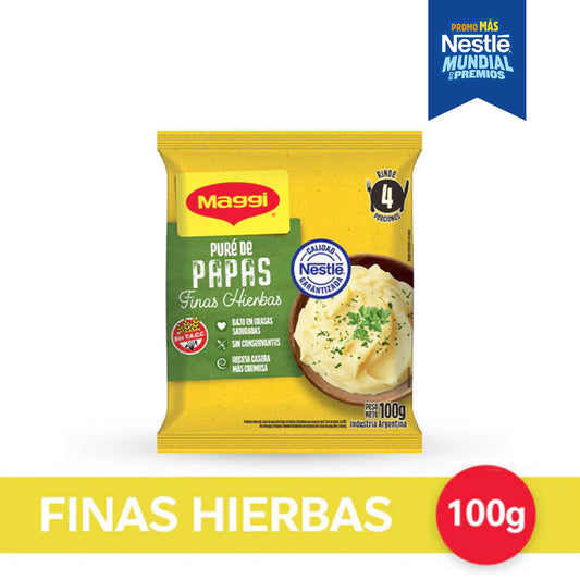 Puré de Papas MAGGI® sabor Finas Hierbas - Flowpack x 100gr