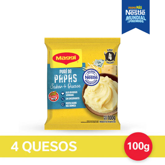 Puré de Papas MAGGI® sabor 4 Quesos - Flowpack x 100gr