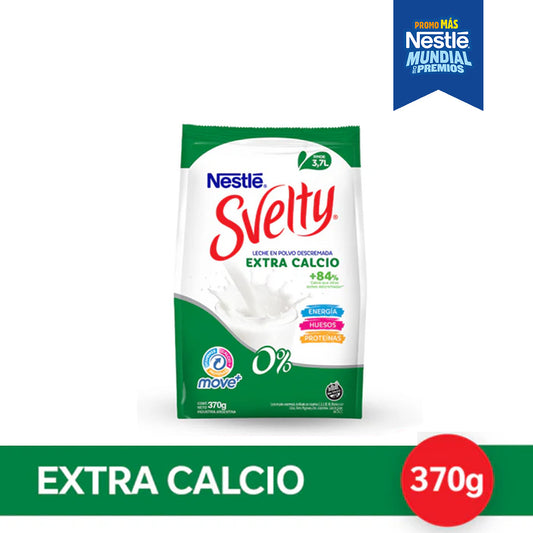 SVELTY® Move+ Extra Calcio Leche en Polvo - Softpack x 370gr
