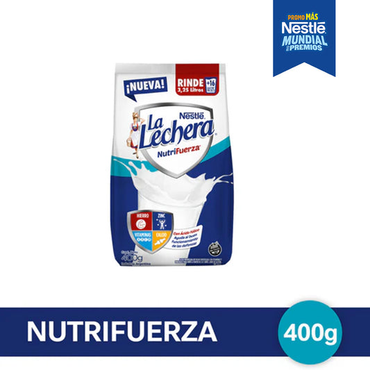 LA LECHERA® Leche en Polvo Fortificada - Softpack x 400gr