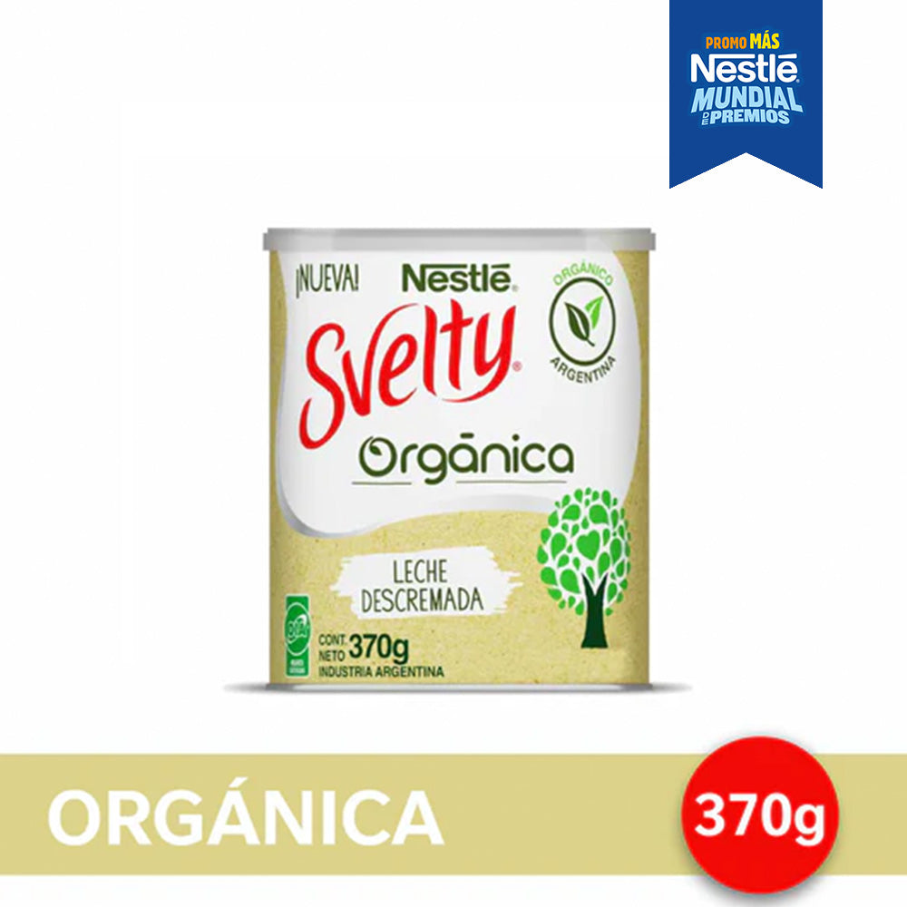 SVELTY® Orgánica Leche en Polvo - Lata x 370gr
