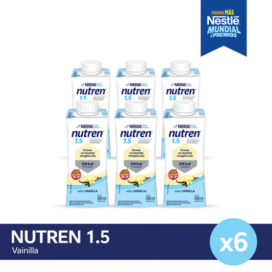 ¡Pack x6! Nutren® 1.5 Vainilla