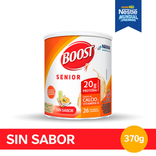 Suplemento nutricional BOOST SENIOR Sin sabor - Lata x 370gr