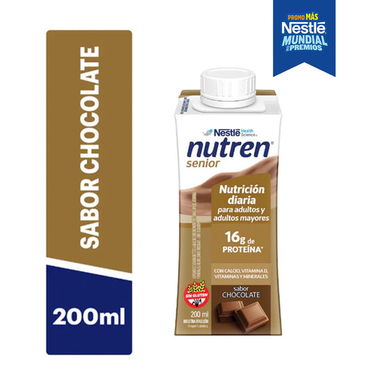 Suplemento nutricional Nutren® Senior RTD Chocolate - Botellita x 200 ml