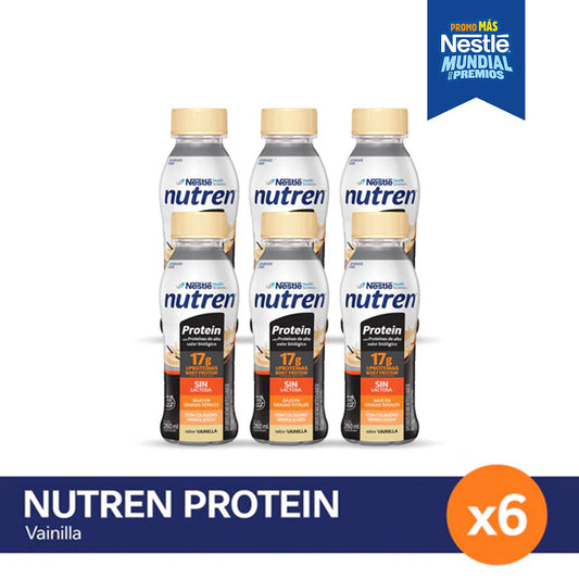 ¡Pack x6! Nutren Protein RTD 260ml Sabor Vainilla
