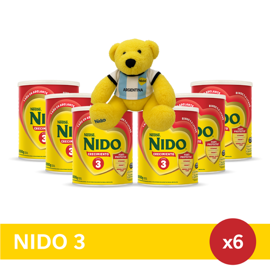 ¡Pack x6! NIDO® 3 PREBIO 1 Leche en Polvo x 800gr