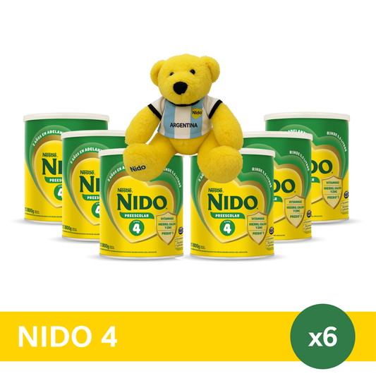 ¡Pack x6! NIDO® 4 Leche en Polvo x 800gr
