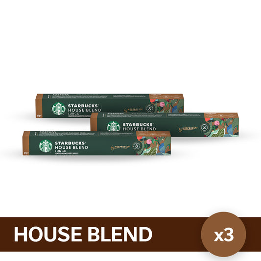 ¡Pack x3! Cápsulas de Café STARBUCKS® Nespresso® House Blend - 10 Cápsulas x3