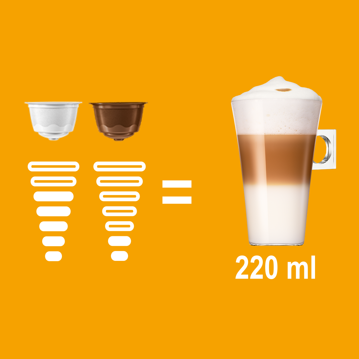 Cápsulas de Café NESCAFÉ® Dolce Gusto® Latte Macchiato - x 16 Cápsulas