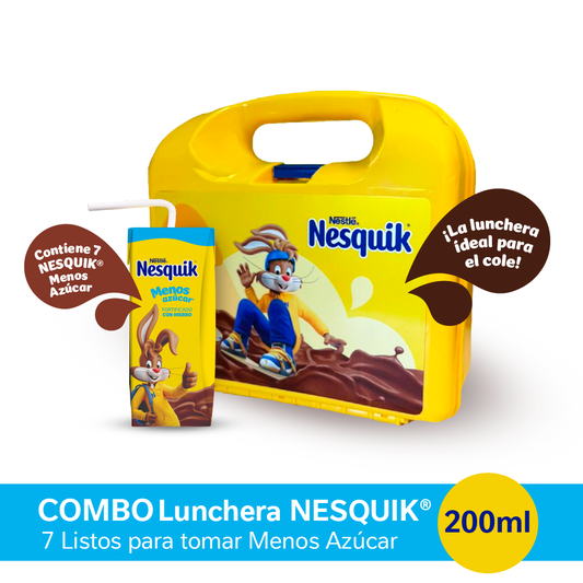 Combo Lunchera Nesquik® Menos Azúcar Chocolatada Listo para Tomar - 7 unidades x 200ml