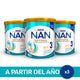 ¡Pack x3! NAN Optipro 3 Leche Infantil en Polvo - Lata x 800gr