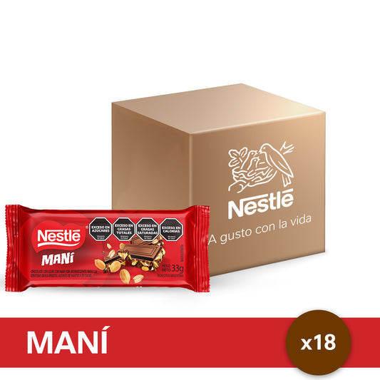 Chocolate con Maní NESTLE® - 15 unidades de 33g