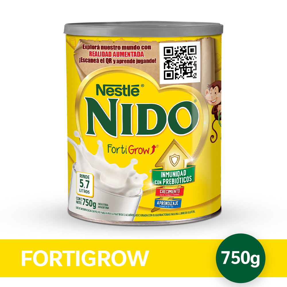 NIDO® Fortigrow® Leche Infantil en Polvo con Prebióticos - Lata x 750gr