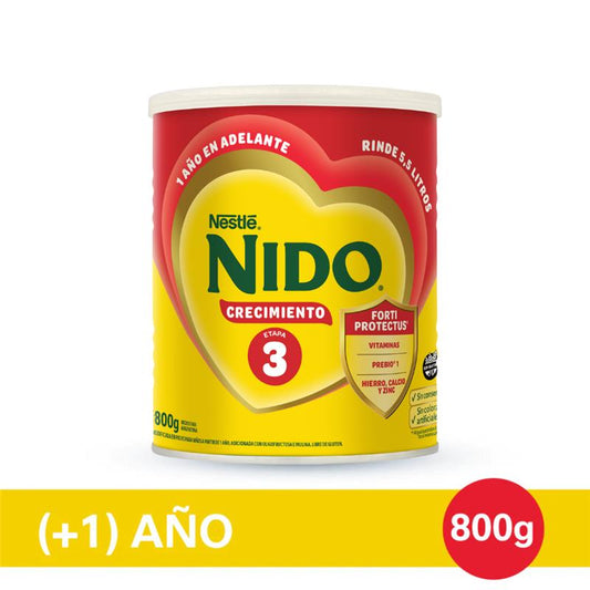 NIDO® 3 PREBIO 1 Leche en Polvo x 800gr