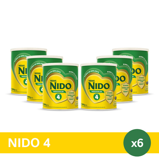 ¡Pack x6! NIDO® 4 Leche en Polvo x 800gr