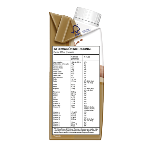 Suplemento nutricional Nutren® Senior RTD Chocolate - Botellita x 200 ml