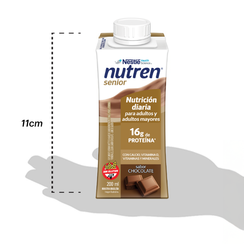 Suplemento nutricional Nutren® Senior RTD Chocolate - Botellita x 200 ml