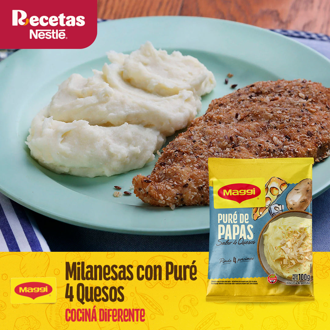 Puré de Papas MAGGI® sabor 4 Quesos - Flowpack x 100gr