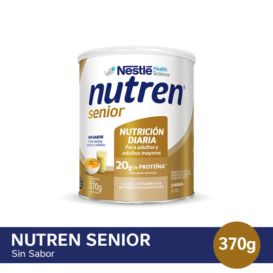 Suplemento Nutricional NUTREN SENIOR Sin sabor - Lata x 370gr