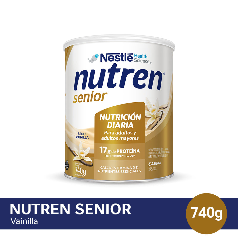 Suplemento Nutricional NUTREN SENIOR Vainilla - Lata x 740gr