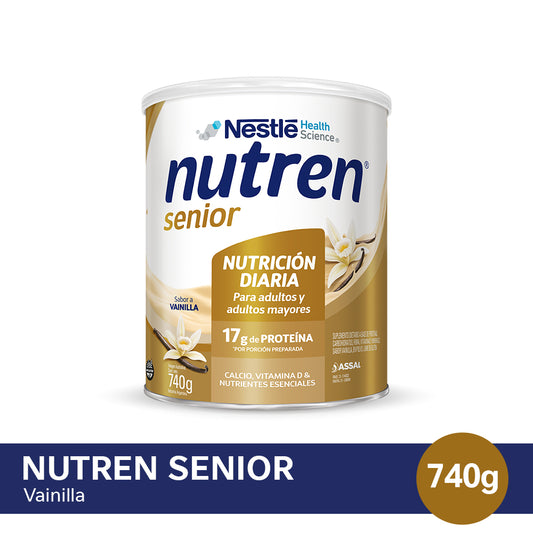 Suplemento Nutricional NUTREN SENIOR Vainilla - Lata x 740gr