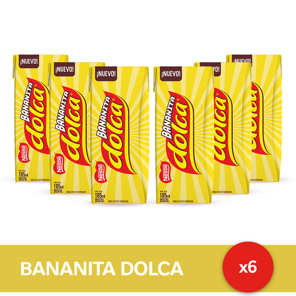 Bananita Dolca® Lista para Tomar - 6 unidades x 185ml.
