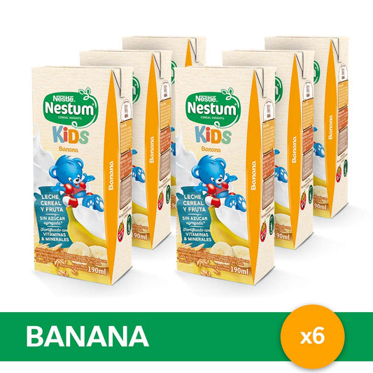 NESTUM® Listo Para Tomar sabor Banana - 6 unidades x 190ml