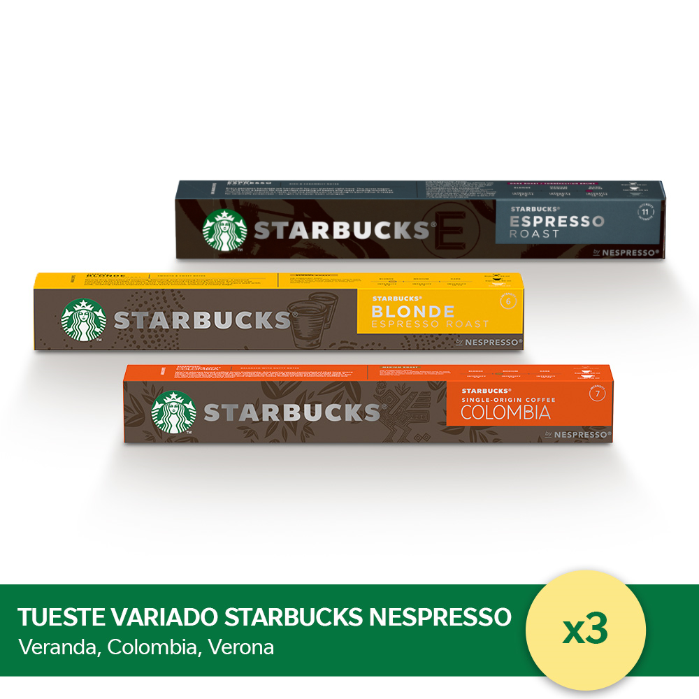 ¡Combo! Cápsulas de Café STARBUCKS® Nespresso x 3 Cajas