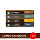 ¡Combo! Cápsulas de Café STARBUCKS® Nespresso x 4 Cajas