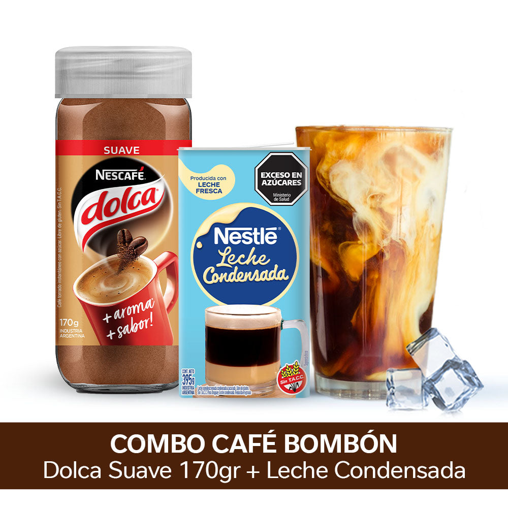 ¡Combo Bombón! Café Instantáneo NESCAFÉ® Dolca® Suave 170gr + Leche Condensada